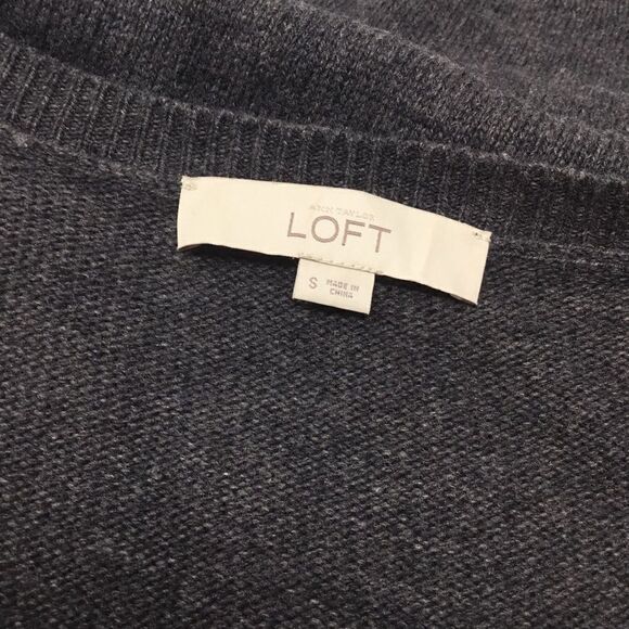 Ann Taylor loft Textured Wool Blend Cardigan (H6) - Picture 5 of 6